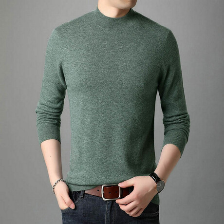 Matias Sweater // Gray + Green (M)