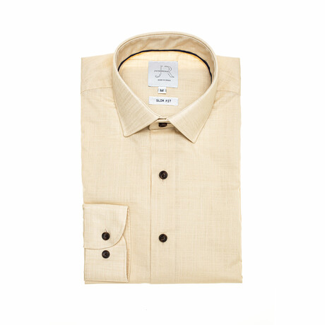 Vittone Slim Fit Shirt // Beige (Euro: 38)