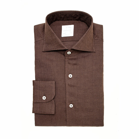 Jr Limited Edition Slim Fit Shirt // Dark Brown (Euro: 38)