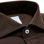 Jr Limited Edition Slim Fit Shirt // Dark Brown (Euro: 38)