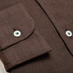 Jr Limited Edition Slim Fit Shirt // Dark Brown (Euro: 38)