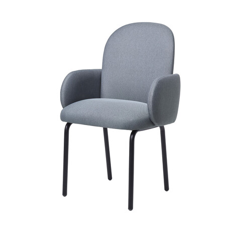 Dost Steel Dinner Chair // Dark Gray