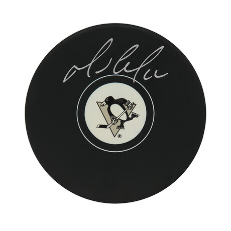 Mario Lemieux // Signed Pittsburgh Penguins Hockey Puck