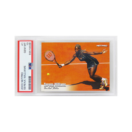 Serena Williams // 2003 NetPro Tennis RC Rookie Trading Card #1
