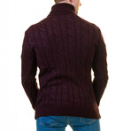 Patrick Turtleneck Sweater // Burgundy (M)