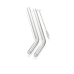 Clear Glass Straws // 4 Pack // 9"