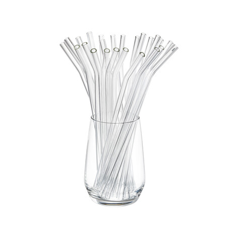 Glass Straws // 9"L // Set of 25