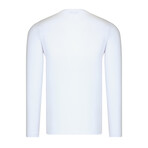 V-Neck Sweatshirt // Set of 2 // White (Small)