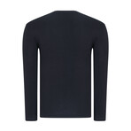 Set of 2 V-Neck Knit Tops // Black (S)
