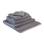 Bonini Chevron Silver Gray (4 Piece Set // Bath Sheet + Bath Towel + Hand Towel + Wash Cloth)
