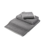 Bonini Chevron Silver Gray (4 Piece Set // Bath Sheet + Bath Towel + Hand Towel + Wash Cloth)
