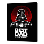 Best Dad in the Galaxy (10"H x 8"W x 0.75"D)