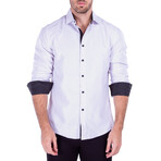The Professor Long Sleeve Button Up Shirt // White (L)