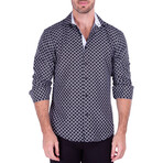 On Track Long Sleeve Button Up Shirt // Black (XL)