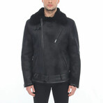 Jackson Shearling Jacket // Black (XL)