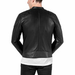 Leonardo Leather Jacket // Black (M)