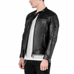 Leonardo Leather Jacket // Black (L)