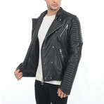 Theo Leather Jacket // Black (XL)