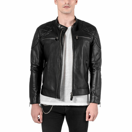 Leonardo Leather Jacket // Black (S)