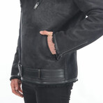 Jackson Shearling Jacket // Black (XL)