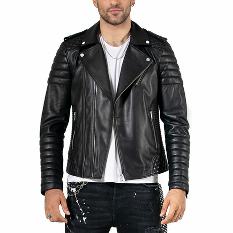 Arnold Leather Jacket // Black (S)
