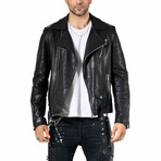 Jasper Leather Jacket // Black (L)