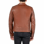 Freddy Leather Jacket // Brown (L)