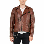Freddy Leather Jacket // Brown (S)
