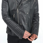 Theo Leather Jacket // Black (XL)