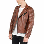 Freddy Leather Jacket // Brown (S)