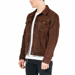 Clark Leather Jacket // Brown (M)