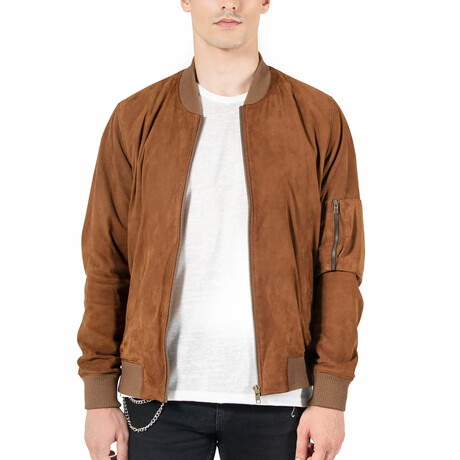 Nicholas Leather Jacket // Tan (S)