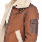 Reggie Shearling Jacket // Camel (XL)