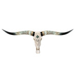 Carved Longhorn Skull // Aura // Labradorite