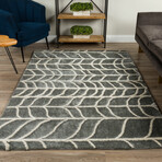 Addison Calabar Transitional Tread Pattern Concrete (3'6" x 5'6" Area Rug)