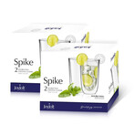 Spike Double Wall Insulated Glasses // 13.5 oz // Set of 4 (Clear)