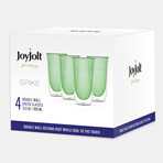 Spike Double Wall Insulated Glasses // 13.5 oz // Set of 4 (Clear)