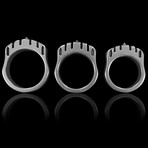 SKF3T Titanium Tactical Ring with Hidden Bottle Opener  (Without glow bar version) (Middle)