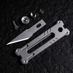 EK12 Mini Titanium Utility Knife (Without glow bar version)