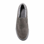 Clipper LX Fleece Slip On Shoes // Dark Gray + Gray (US: 7.5)