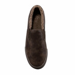 Clipper LX Fleece Slip On Shoes // Dark Brown + Falcon (US: 7.5)