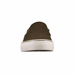 Clipper Peacoat Slip On Shoes // Military Olive + Tan + Whisper White (US: 11)