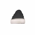 Clipper Peacoat Slip On Shoes // Black + Charcoal + Whisper White (US: 10)
