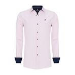 Plain Button-Up Shirt // Pink (XL)