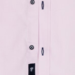 Plain Button-Up Shirt // Pink (XL)