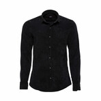 Dustin Corduroy Shirt // Black (L)