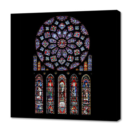 Chartres Cathedral Notre Dame De Paris Amiens Cath St (12"H x 12"W x 0.75"D)