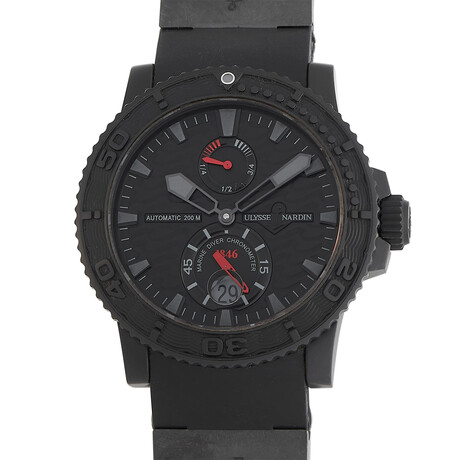 Ulysee Nardin Maxi Marine Black Ocean Chronometer Automatic // 263-38LE-3 // Pre-Owned