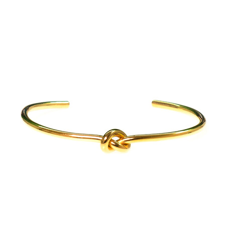 Dell Arte// Knot Bangle // Gold Plated