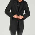 Amsterdam Overcoat // Black (Small)